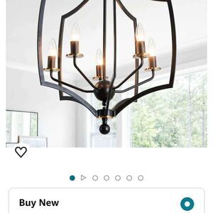 Brand: Latinulu
5-Light Chandelier Black